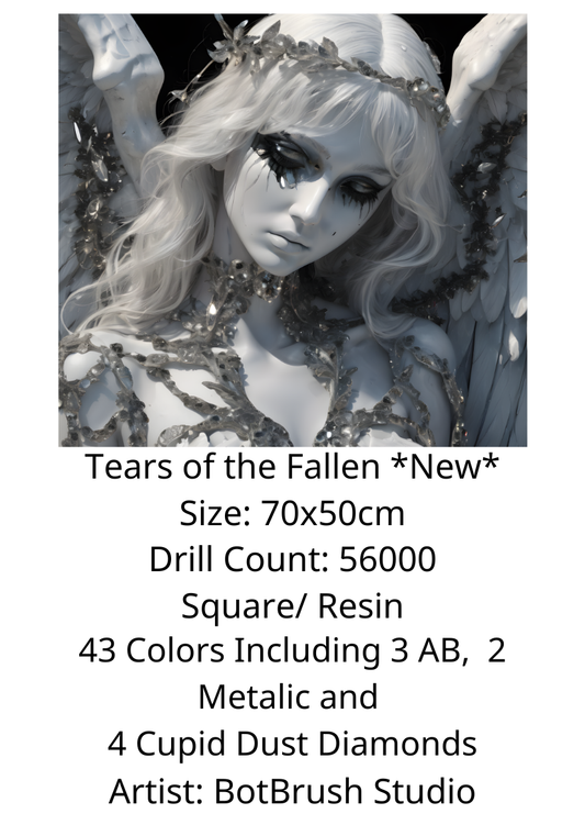 *NEW* Tears of the Fallen - Premium Diamond Painting kit 70x50cm