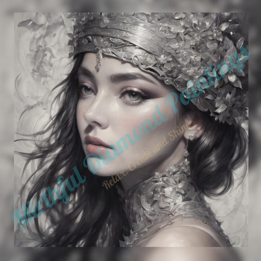 Gilded Serenity – Premium Diamond Painting Kit by BotBrush Studio Size: 70x70 cm (27.5 x 27.5 inches) Drill Options: Resin Square or Grade A Acrylic Round