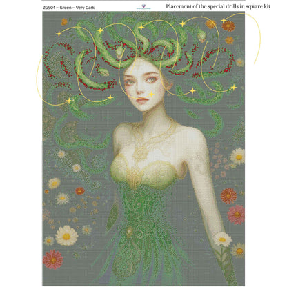 Medusa Diamond Painting Kit – 70x95cm | Round or Square Drills