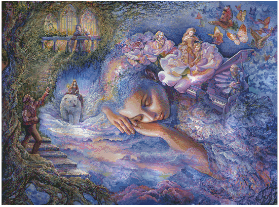 Dreamscape – Exclusive Premium Square Diamond Painting Kit | Licensed Josephine Wall Artwork