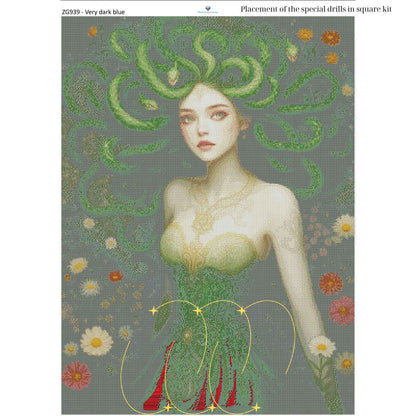 Medusa Diamond Painting Kit – 70x95cm | Round or Square Drills