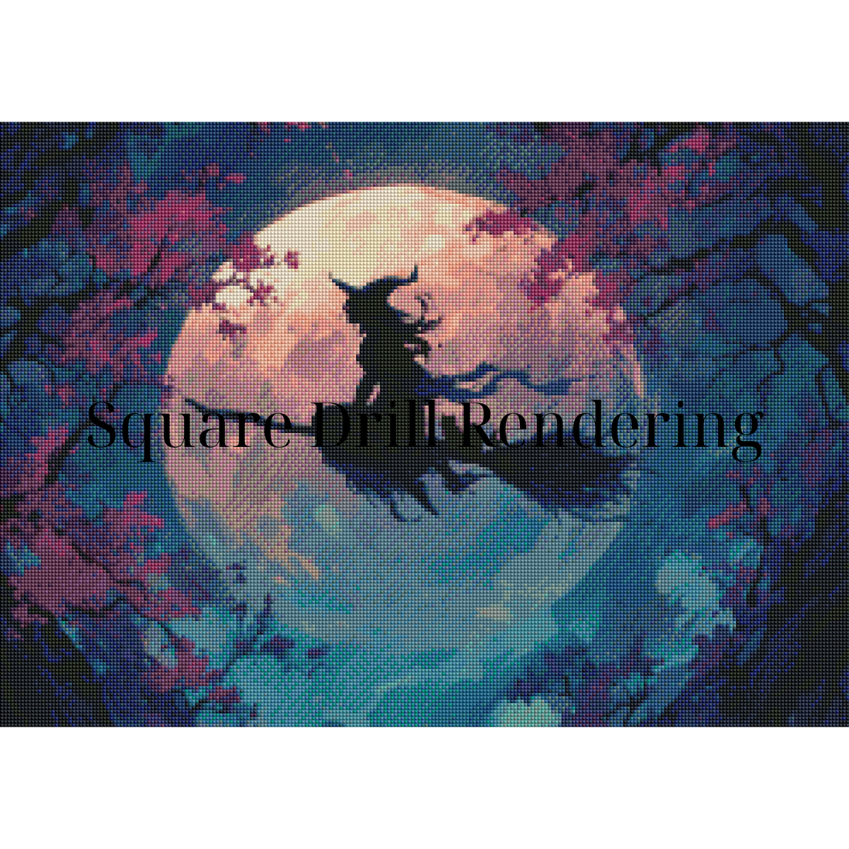 To the Moon – Premium Diamond Painting Kit 70x50cm