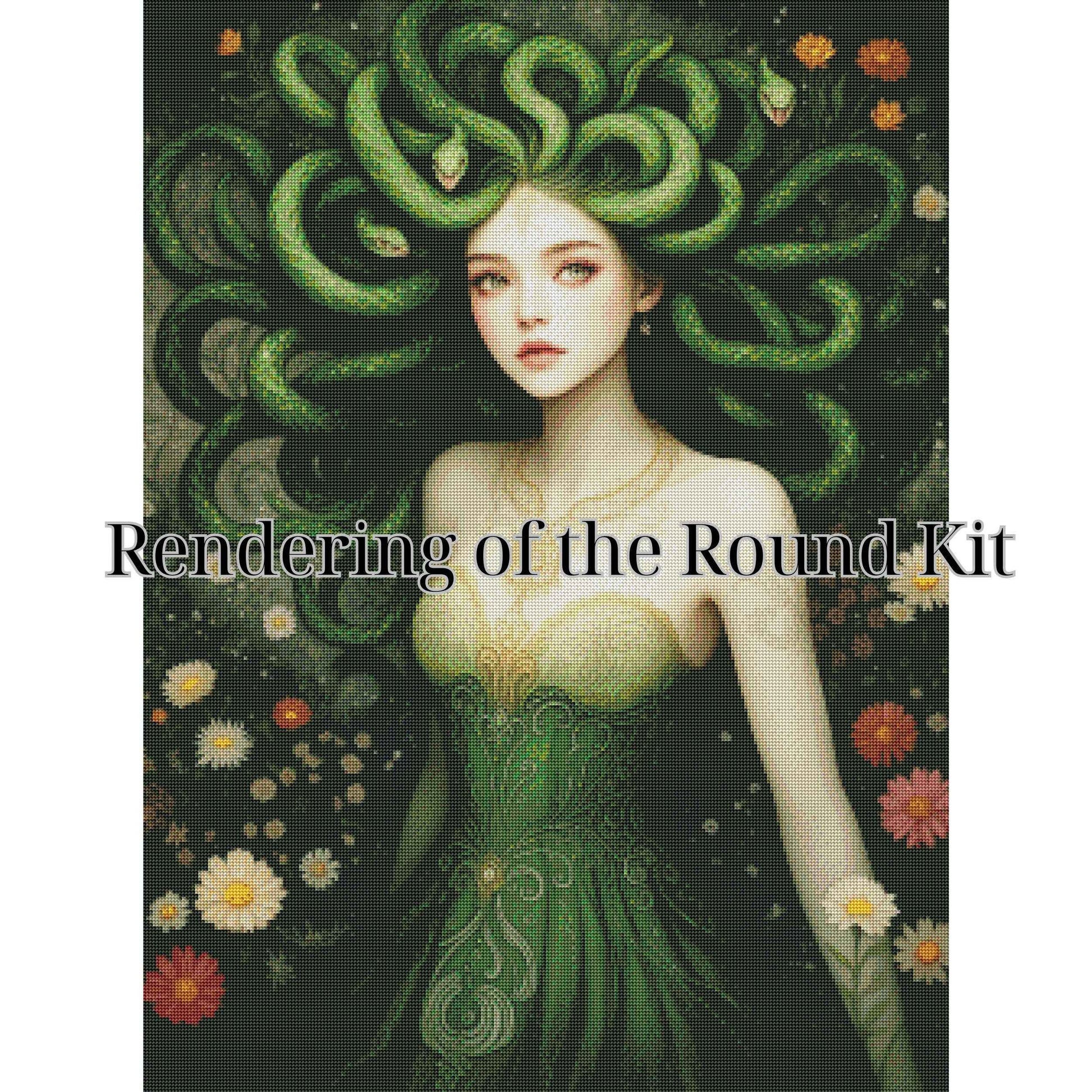 Medusa Diamond Painting Kit – 70x95cm | Round or Square Drills