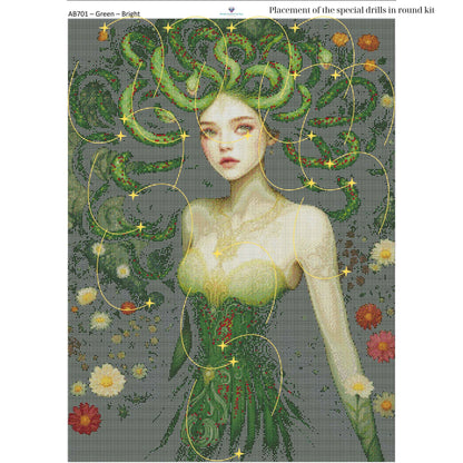 Medusa Diamond Painting Kit – 70x95cm | Round or Square Drills