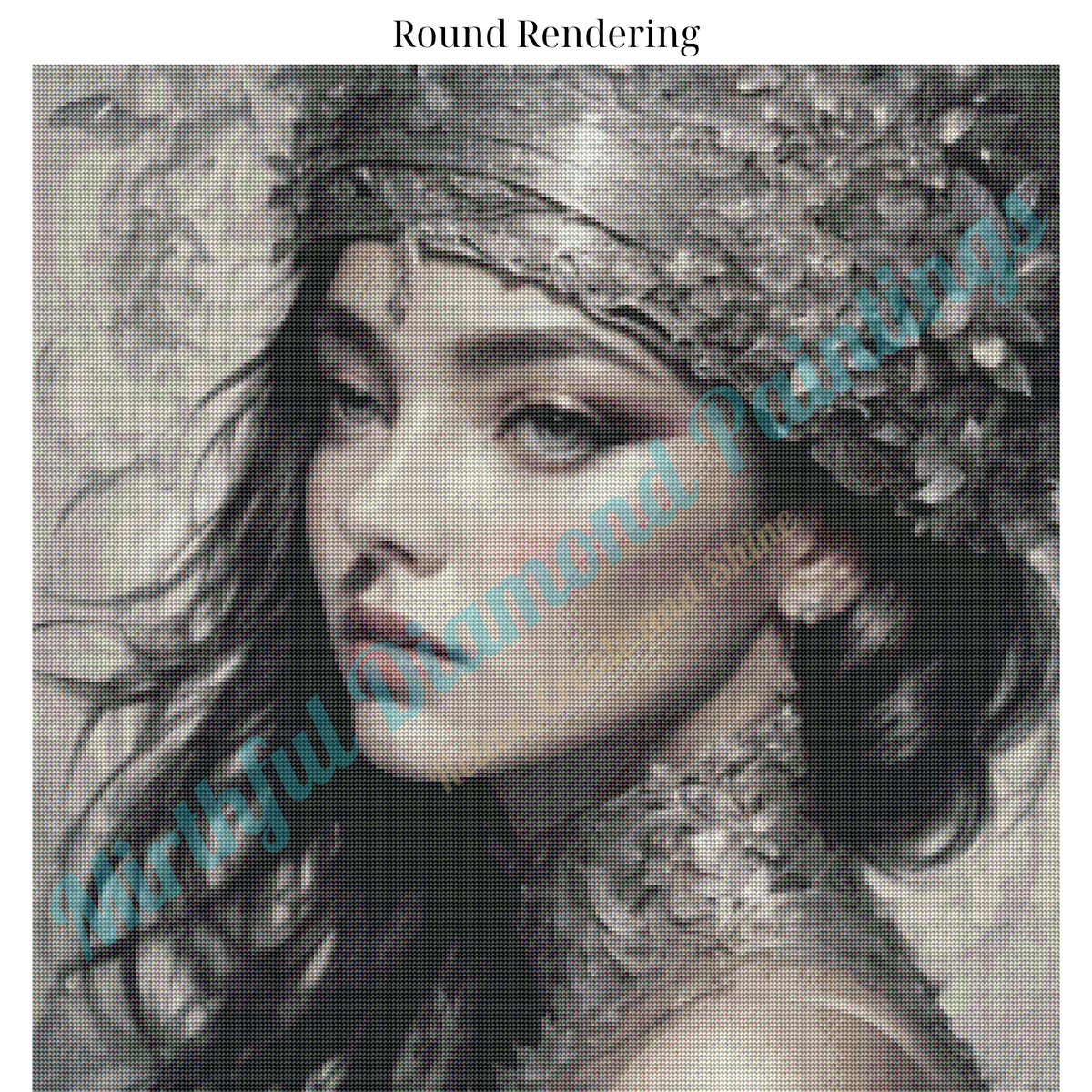 Gilded Serenity – Premium Diamond Painting Kit by BotBrush Studio Size: 70x70 cm (27.5 x 27.5 inches) Drill Options: Resin Square or Grade A Acrylic Round - Mirthful Diamond Paintings