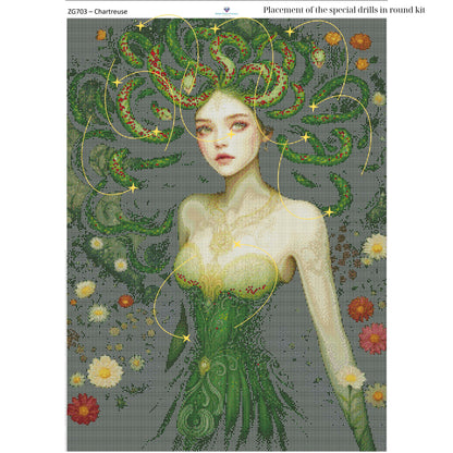 Medusa Diamond Painting Kit – 70x95cm | Round or Square Drills - Mirthful Diamond Paintings