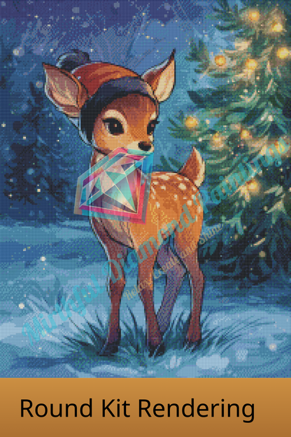 Christmas Deer - Premium Diamond Painting kit 50x65cm