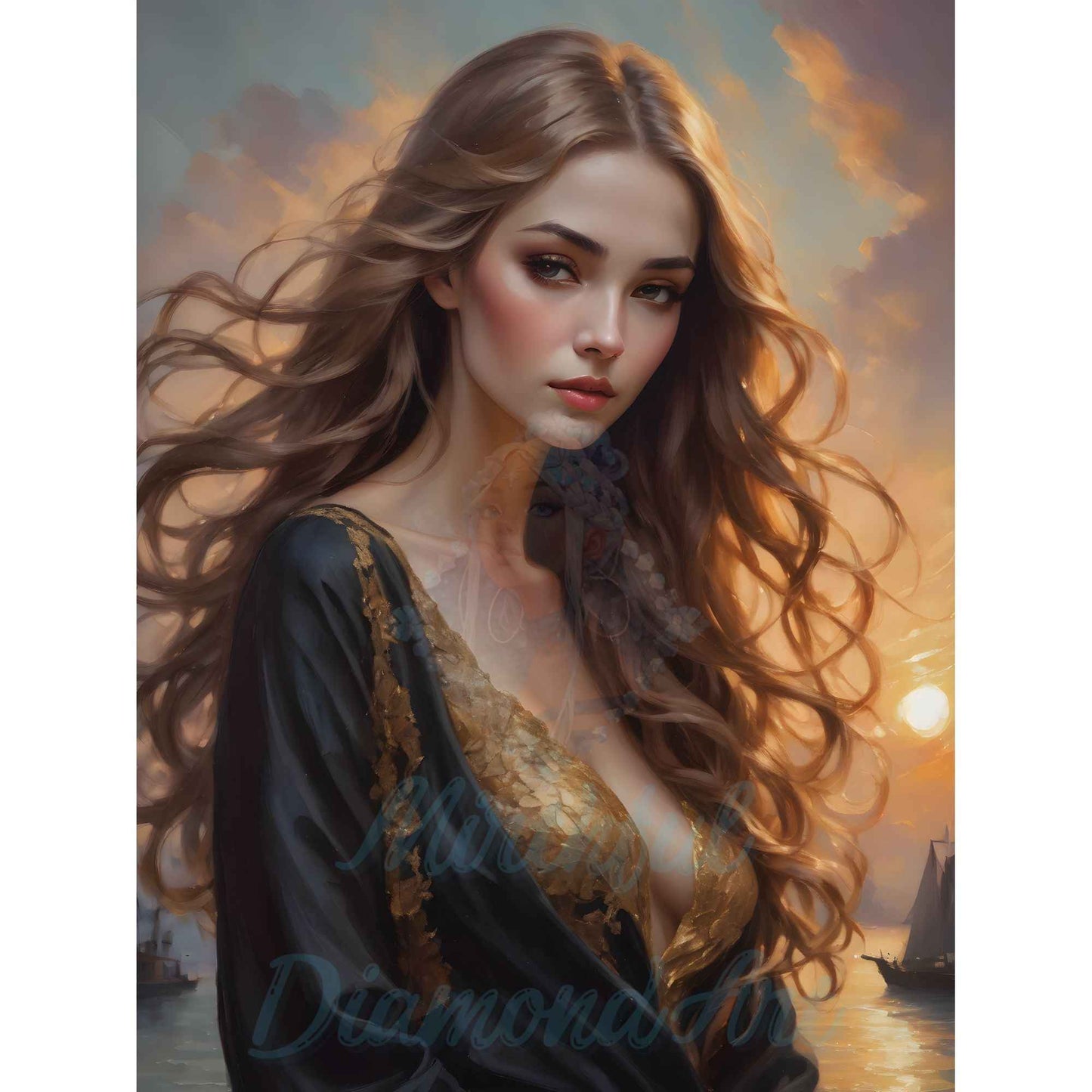 The Lady by netta_d - Premium Diamond Painting kit 60x80cm