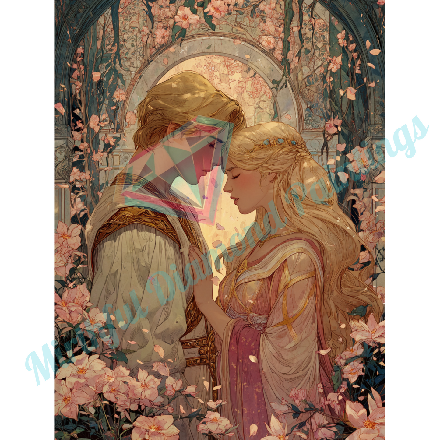 Forever (Paris and Helen of Troy)  - Premium Diamond Painting Kit 60x80cm