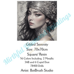 Gilded Serenity – Premium Diamond Painting Kit by BotBrush Studio Size: 70x70 cm (27.5 x 27.5 inches) Drill Options: Resin Square or Grade A Acrylic Round - Mirthful Diamond Paintings