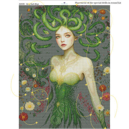Medusa Diamond Painting Kit – 70x95cm | Round or Square Drills - Mirthful Diamond Paintings