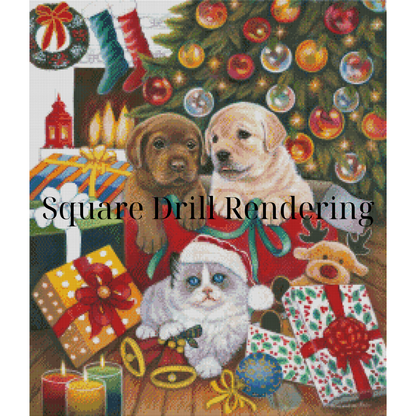 Merry Christmas by Alessandra Rosi and Grateful License - Diamond Painting Kit 80x90cm