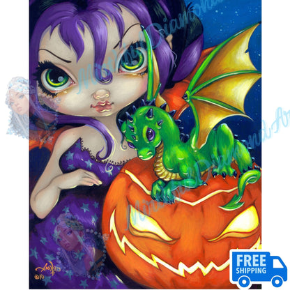 Darling Dragonling 2 by Jasmine Becket Griffith - Premium Diamond Painting kit 50x62cm