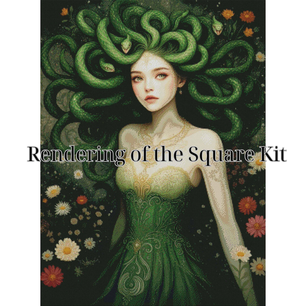 Medusa Diamond Painting Kit – 70x95cm | Round or Square Drills