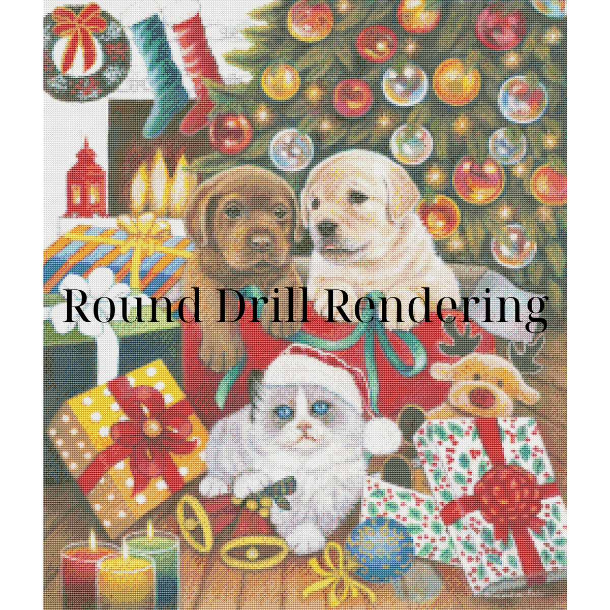 Merry Christmas by Alessandra Rosi and Grateful License - Diamond Painting Kit 80x90cm