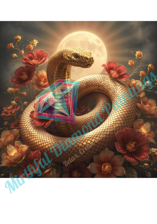 Lunar Coil - 60x60cm Premium Diamond Painting Kit