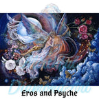 Eros and Psyche – Exclusive Premium Square Diamond Painting Kit | Licensed Josephine Wall Artwork