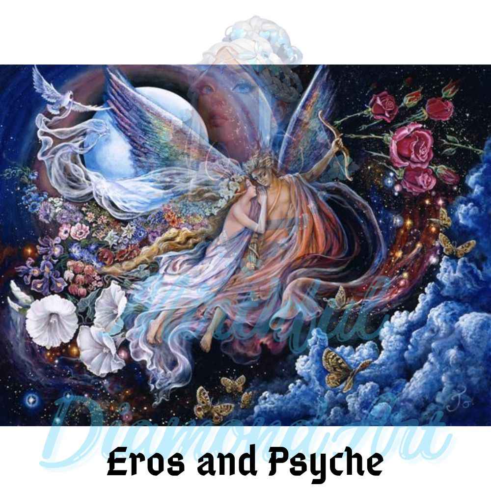 Eros and Psyche – Exclusive Premium Square Diamond Painting Kit | Licensed Josephine Wall Artwork