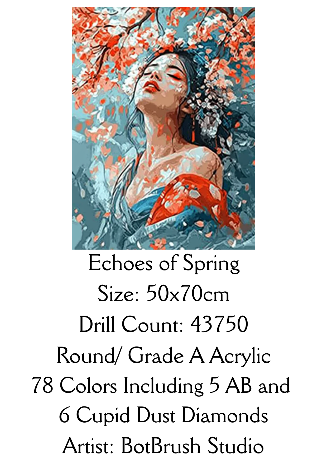 Echoes of Spring - 50x70cm Premium Diamond painting Kit