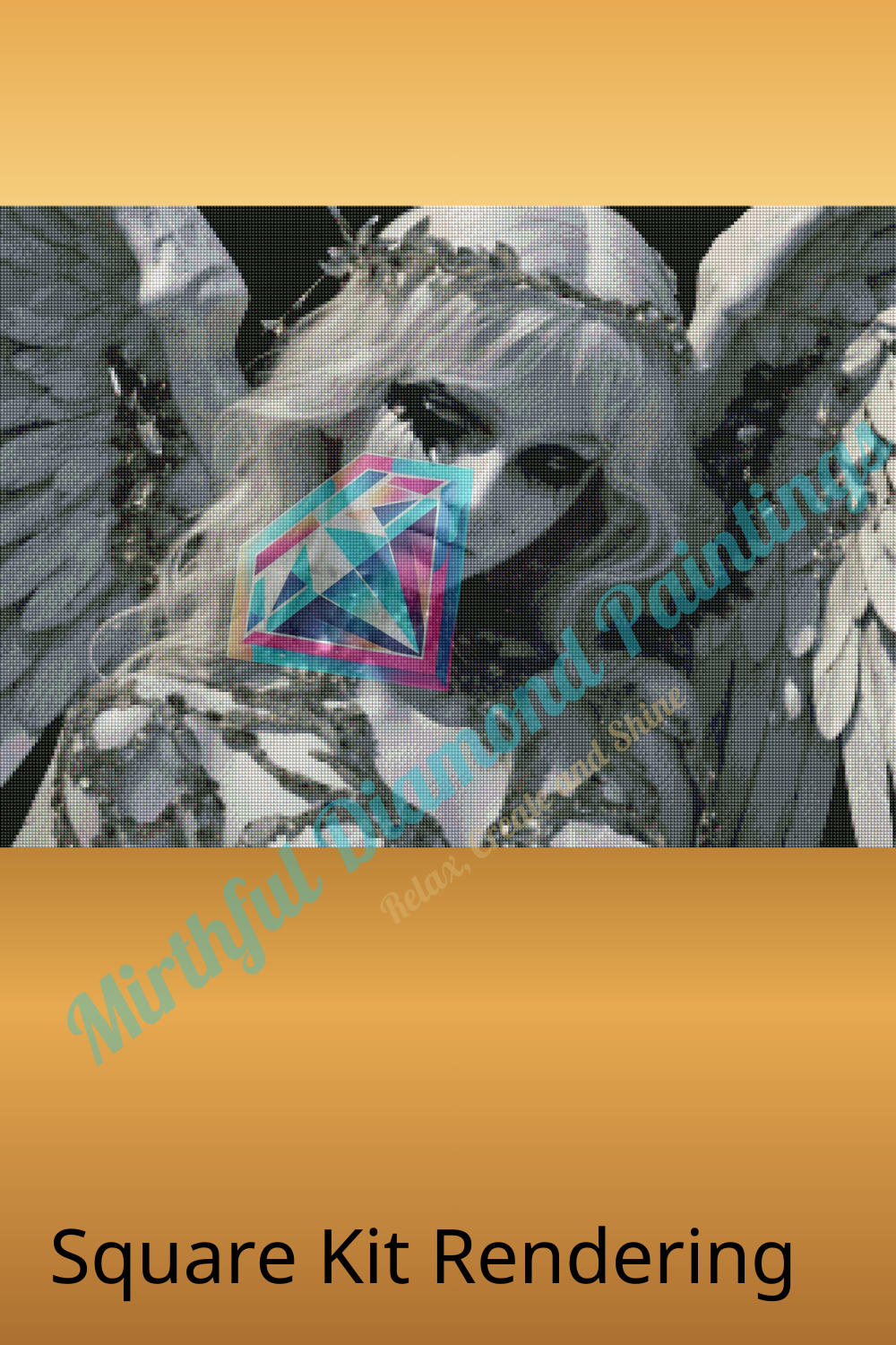 Tears of the Fallen diamond painting kit artwork