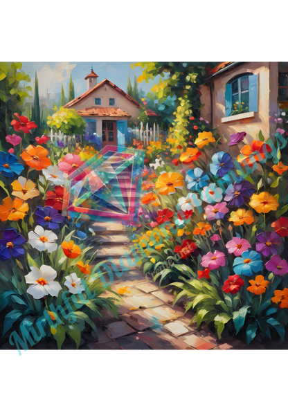 Pathway to Bloomheaven - 50x50cm Premium Diamond Painting kit