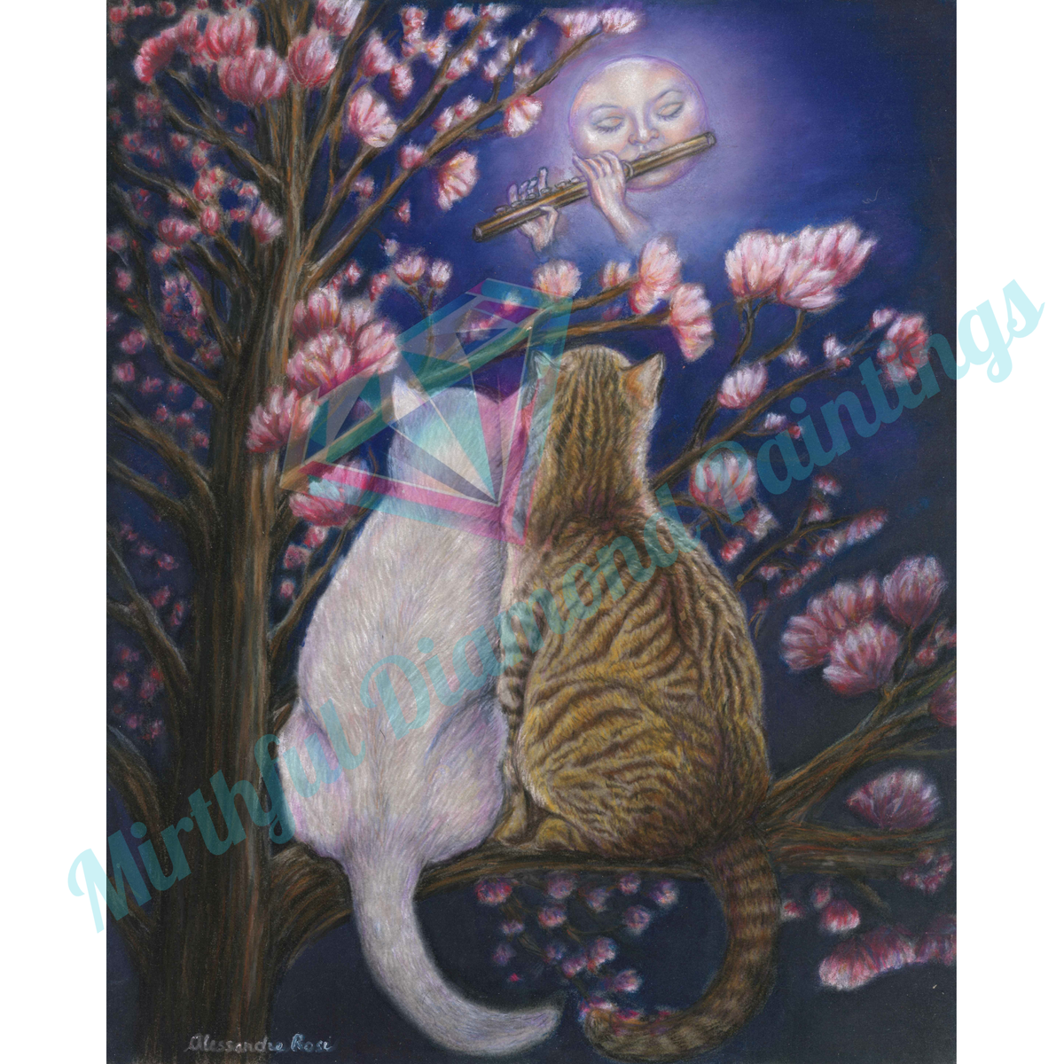 Moonlight Serenade diamond painting kit by Alessandra Rosi