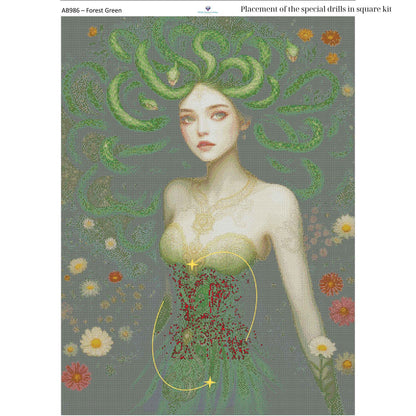 Medusa Diamond Painting Kit – 70x95cm | Round or Square Drills