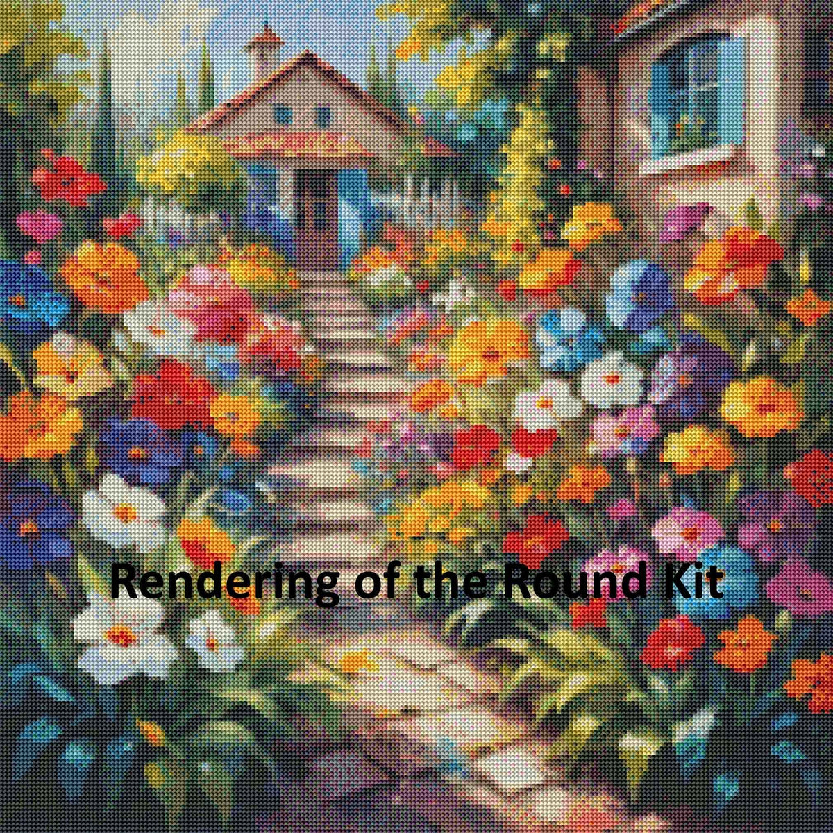 Pathway to Bloomheaven - 50x50cm Premium Diamond Painting kit