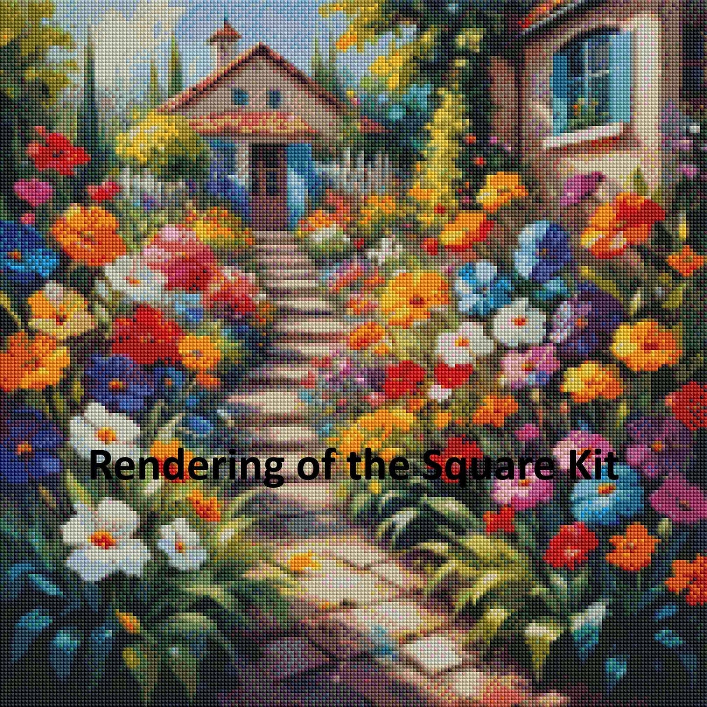 Pathway to Bloomheaven - 50x50cm Premium Diamond Painting kit
