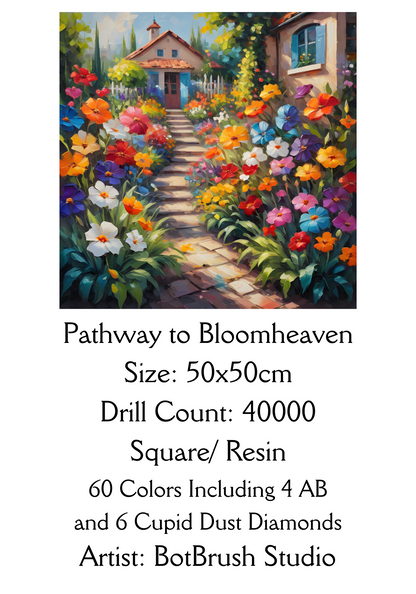 Pathway to Bloomheaven - 50x50cm Premium Diamond Painting kit
