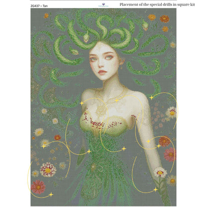 Medusa Diamond Painting Kit – 70x95cm | Round or Square Drills