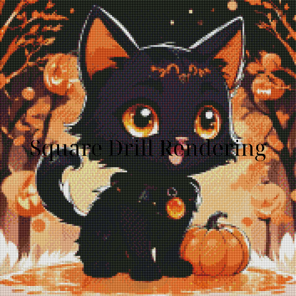 Midnight Mischief – Premium Diamond Painting Kit 50x50cm
