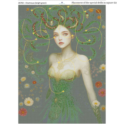 Medusa Diamond Painting Kit – 70x95cm | Round or Square Drills