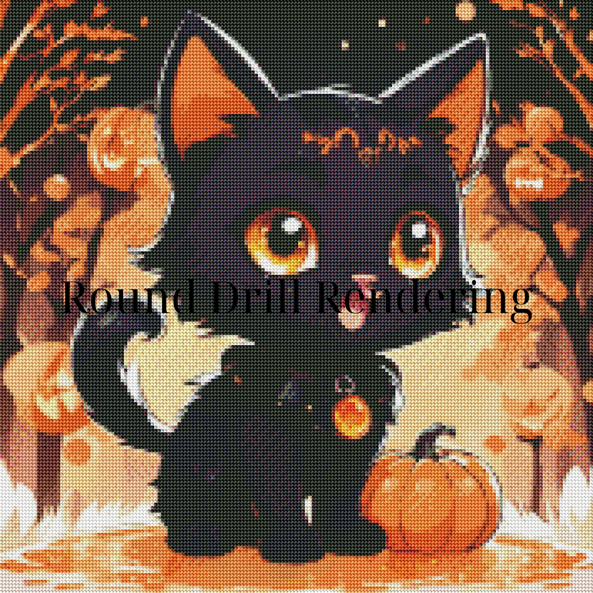 Midnight Mischief – Premium Diamond Painting Kit 50x50cm