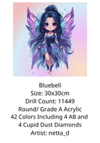 Blubell by netta_d - Premium Diamond Painting kit 30x30cm Round Diamonds
