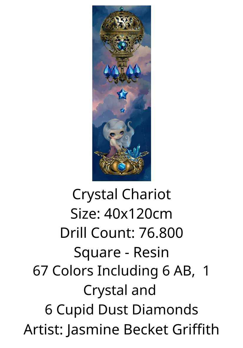 Crystal Chariot by Jasmine Becket Griffith - Premium Diamond Painting kit 40x120cm