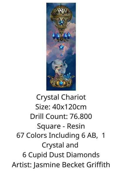 Crystal Chariot by Jasmine Becket Griffith - Premium Diamond Painting kit 40x120cm