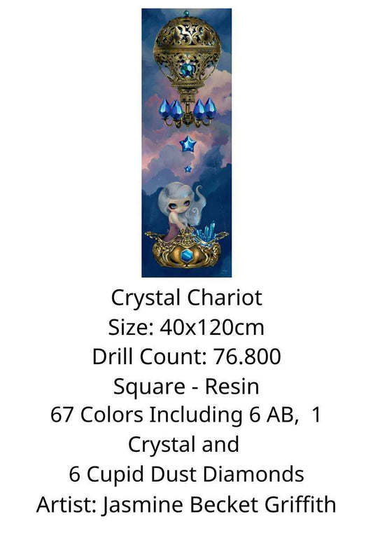 Crystal Chariot by Jasmine Becket Griffith - Premium Diamond Painting kit 40x120cm