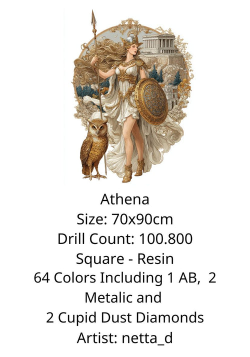 Athena by netta_d - Premium Diamond Painting kit 70x90cm
