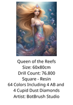 Queen of the Reefs by BotBrush Studio - Premium Painting Kit 60x80 cm