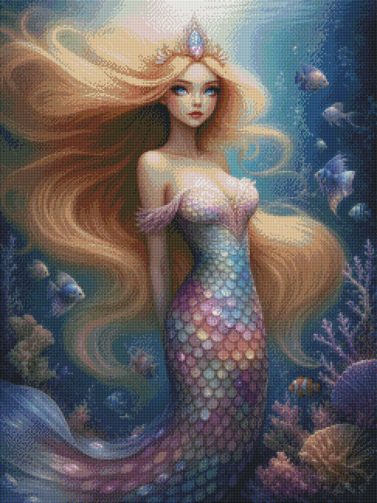 Queen of the Reefs by BotBrush Studio - Premium Painting Kit 60x80 cm