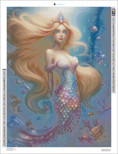 Queen of the Reefs by BotBrush Studio - Premium Painting Kit 60x80 cm