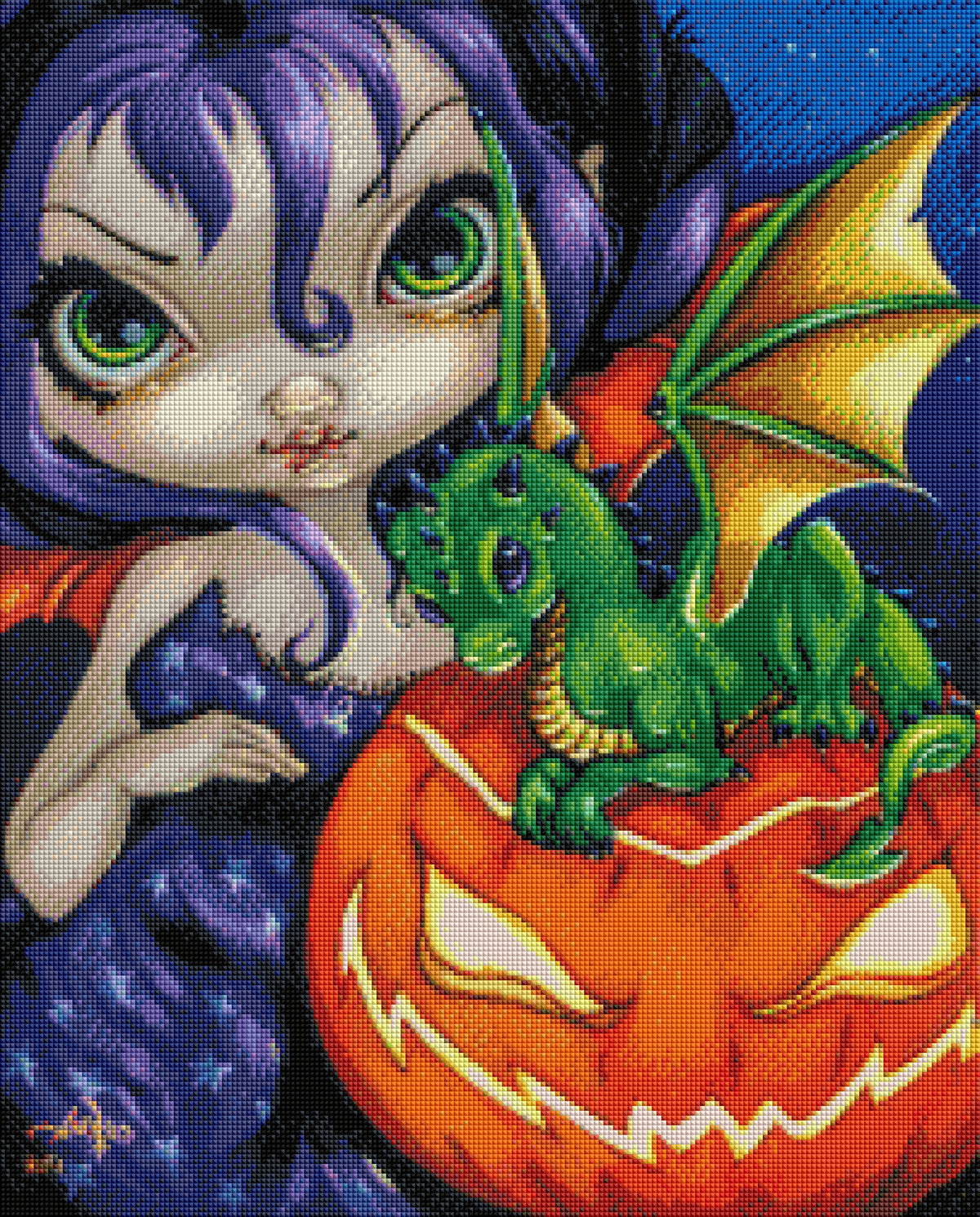 Darling Dragonling 2 by Jasmine Becket Griffith - Premium Diamond Painting kit 50x62cm