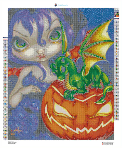 Darling Dragonling 2 by Jasmine Becket Griffith - Premium Diamond Painting kit 50x62cm