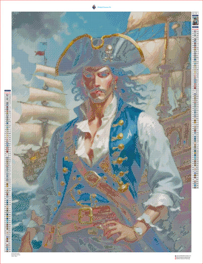 The Pirate by netta_d - Premium Diamond Painting kit 60x80cm