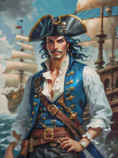 The Pirate by netta_d - Premium Diamond Painting kit 60x80cm