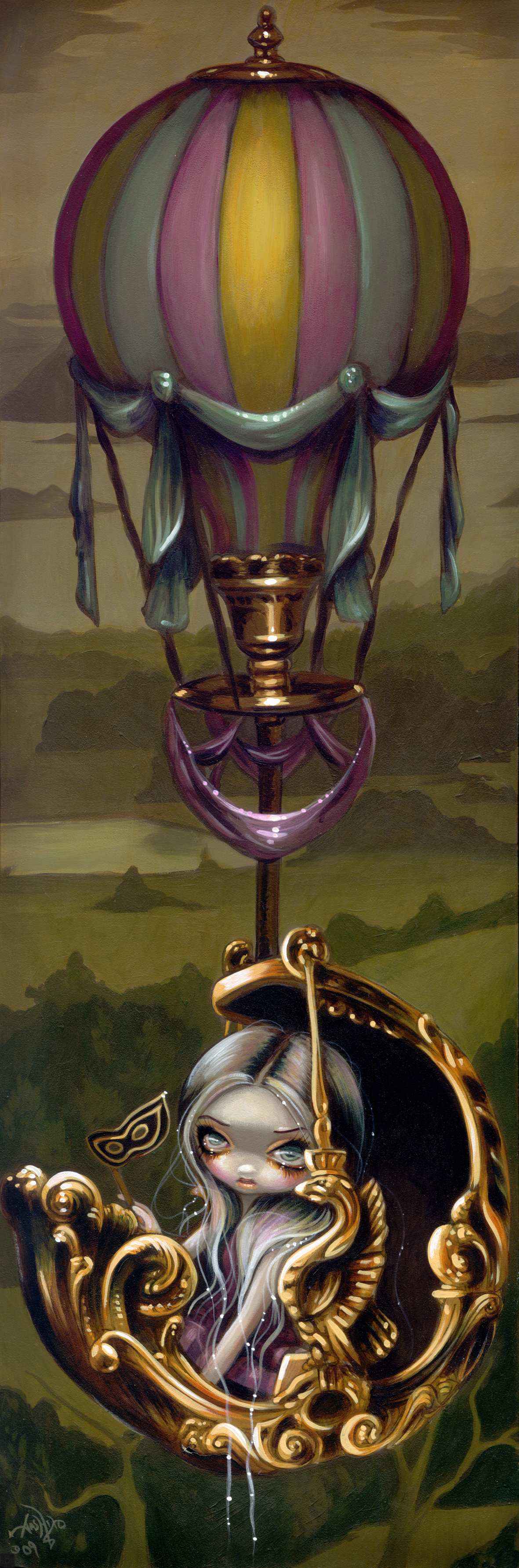 Balloon Chariot by Jasmine Becket Griffith - Premium Diamond Painting Kit 40x120cm