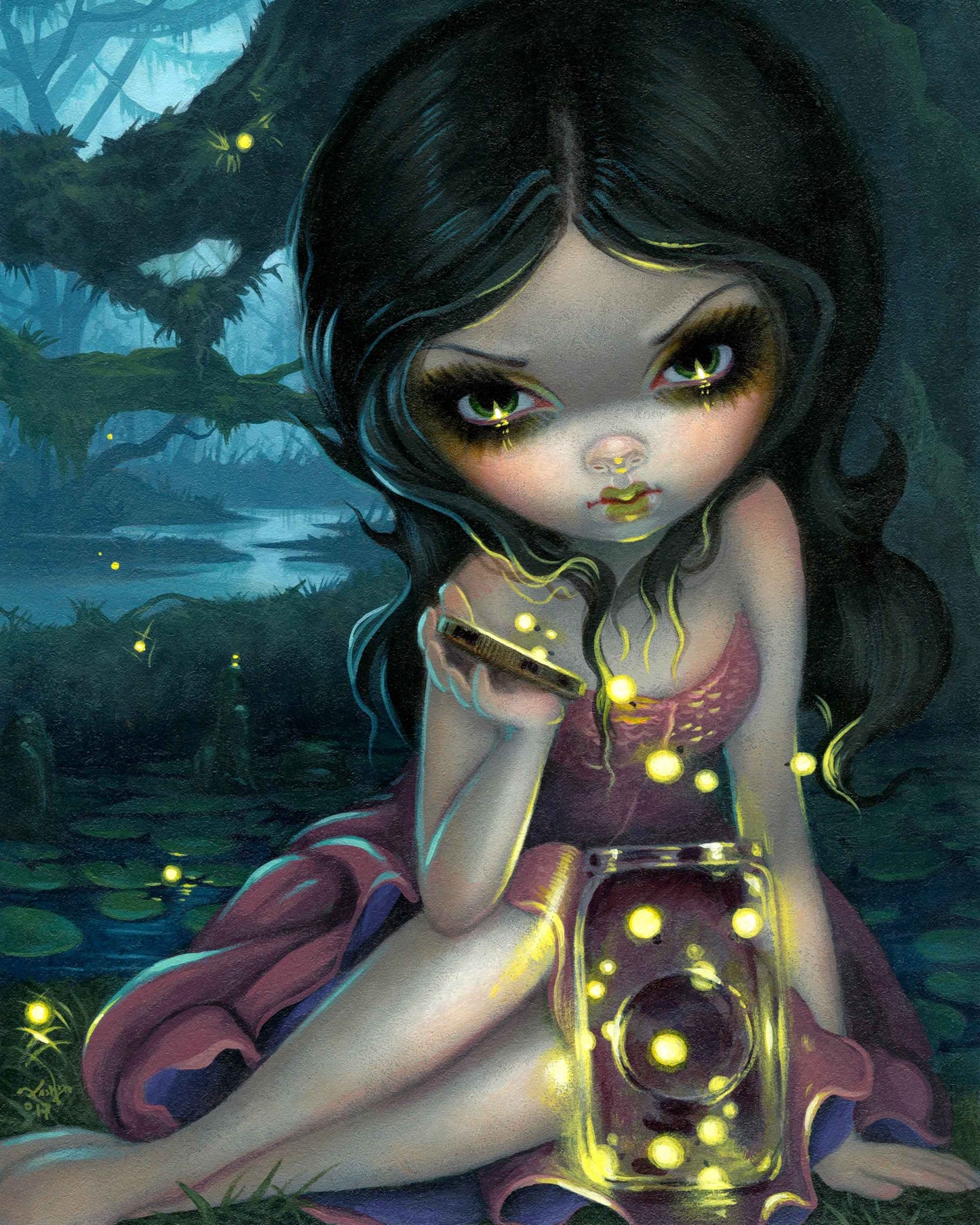 Releasing Fireflies by Jasmine Becket Griffith - Premium Diamond Painting kit 55x70cm