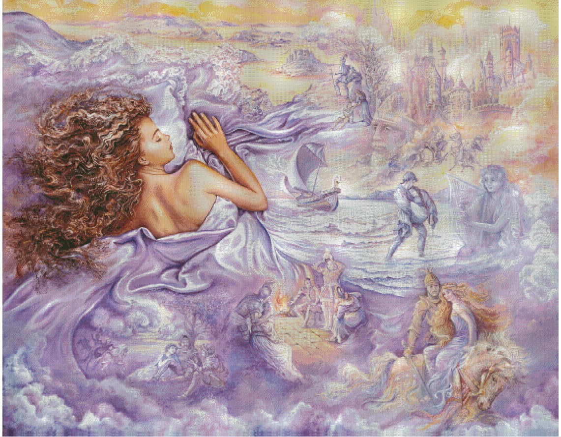Lilac Dreams – Exclusive Premium Square Diamond Painting Kit | Licensed Josephine Wall Artwork