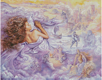 Lilac Dreams – Exclusive Premium Square Diamond Painting Kit | Licensed Josephine Wall Artwork